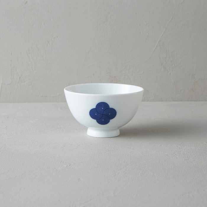 柳宗理 和食器シリーズ 飯碗 古白磁 染付紋・渦 / Sori Yanagi Rice Bowl