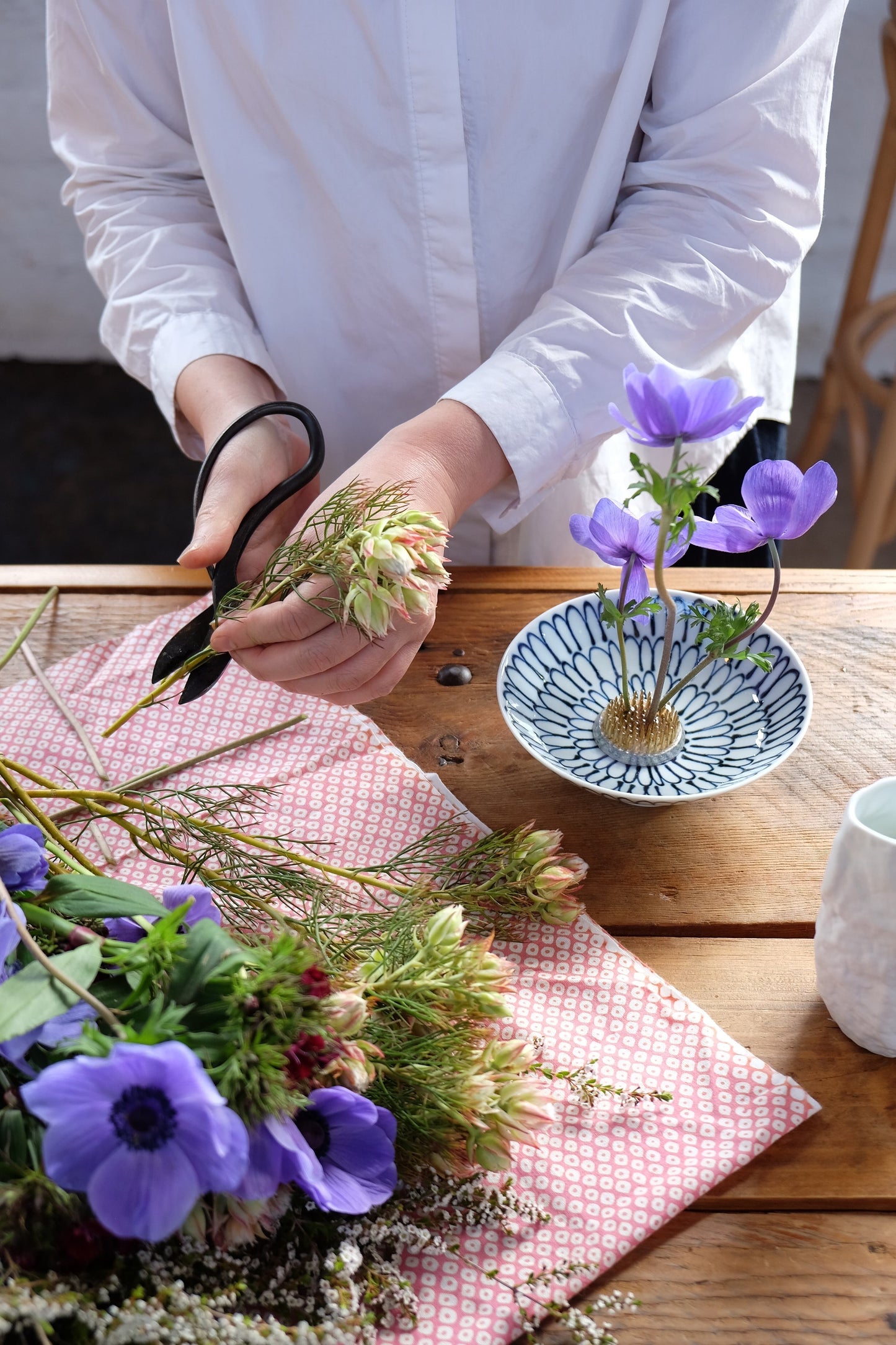 Ikebana Set (平茶碗ST22と剣山Sのセット） - CIBI TOKYO STORE