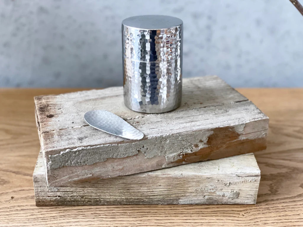 工房アイザワ 茶筒 槌目 / SS Tea canister - CIBI TOKYO STORE
