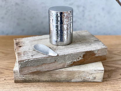 工房アイザワ 茶筒 槌目 / SS Tea canister - CIBI TOKYO STORE