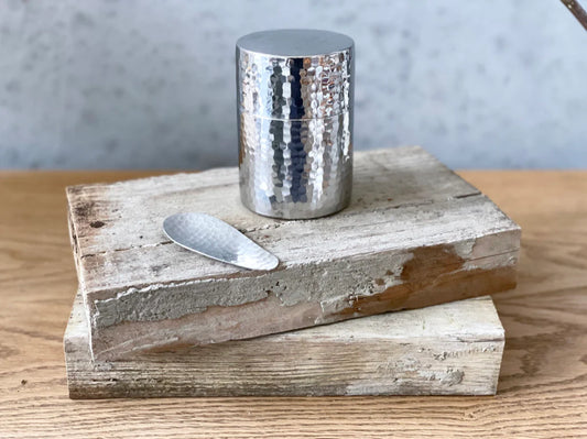 工房アイザワ 茶筒 槌目 / SS Tea canister - CIBI TOKYO STORE