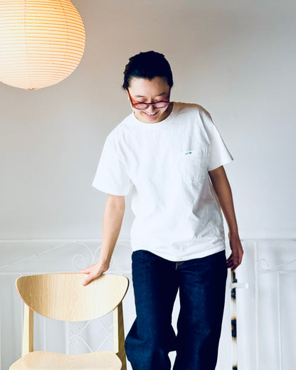 Akari 45A lamp shade by Akari, showcasing the elegant, minimalist design of the light shade in neutral color.