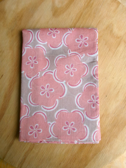 Fuwari cotton furoshiki wrapping cloth with plum blossom pattern by Kamawanu, medium size, traditional Japanese textile design