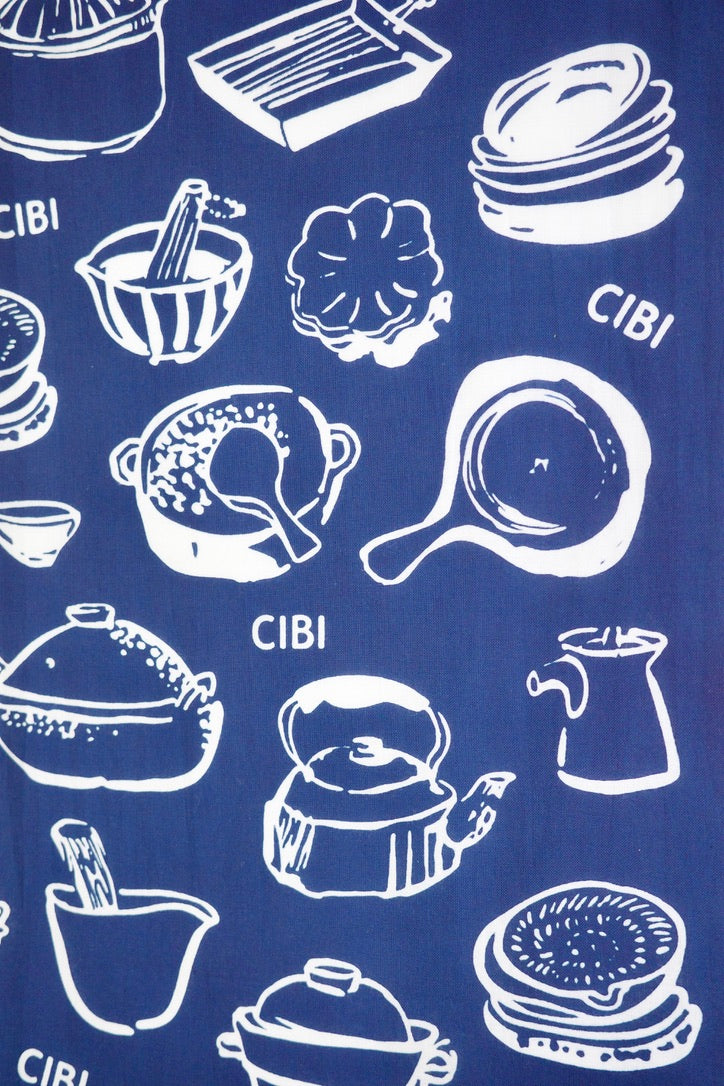 Kamawanu Tenugui CIBI / Osozai Kitchen Tools (Blue)